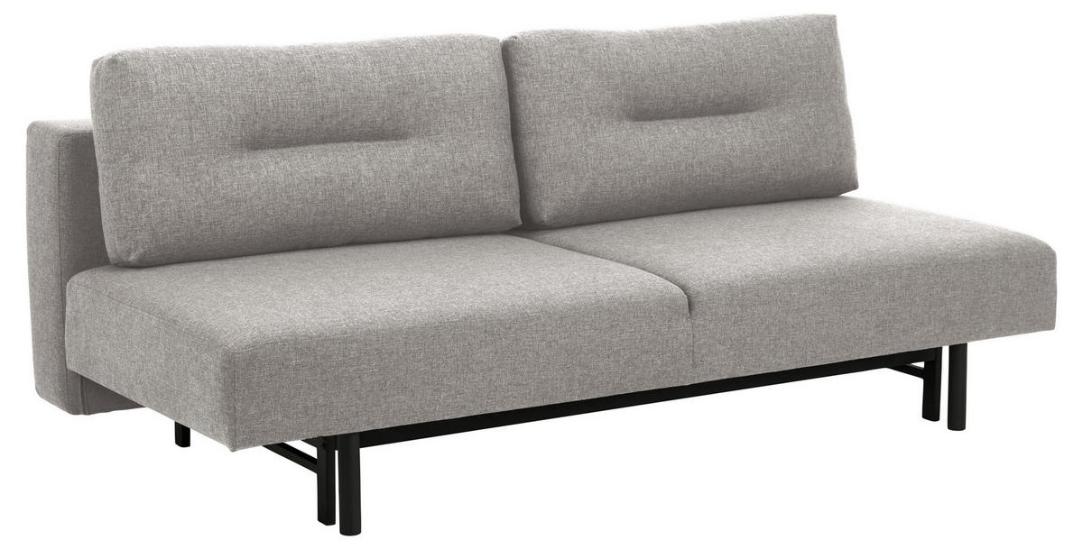BÄDDSOFFA i grå, ekfärgad  - grå/ekfärgad, Design, metall/trä (200/83/105cm) - Best Price