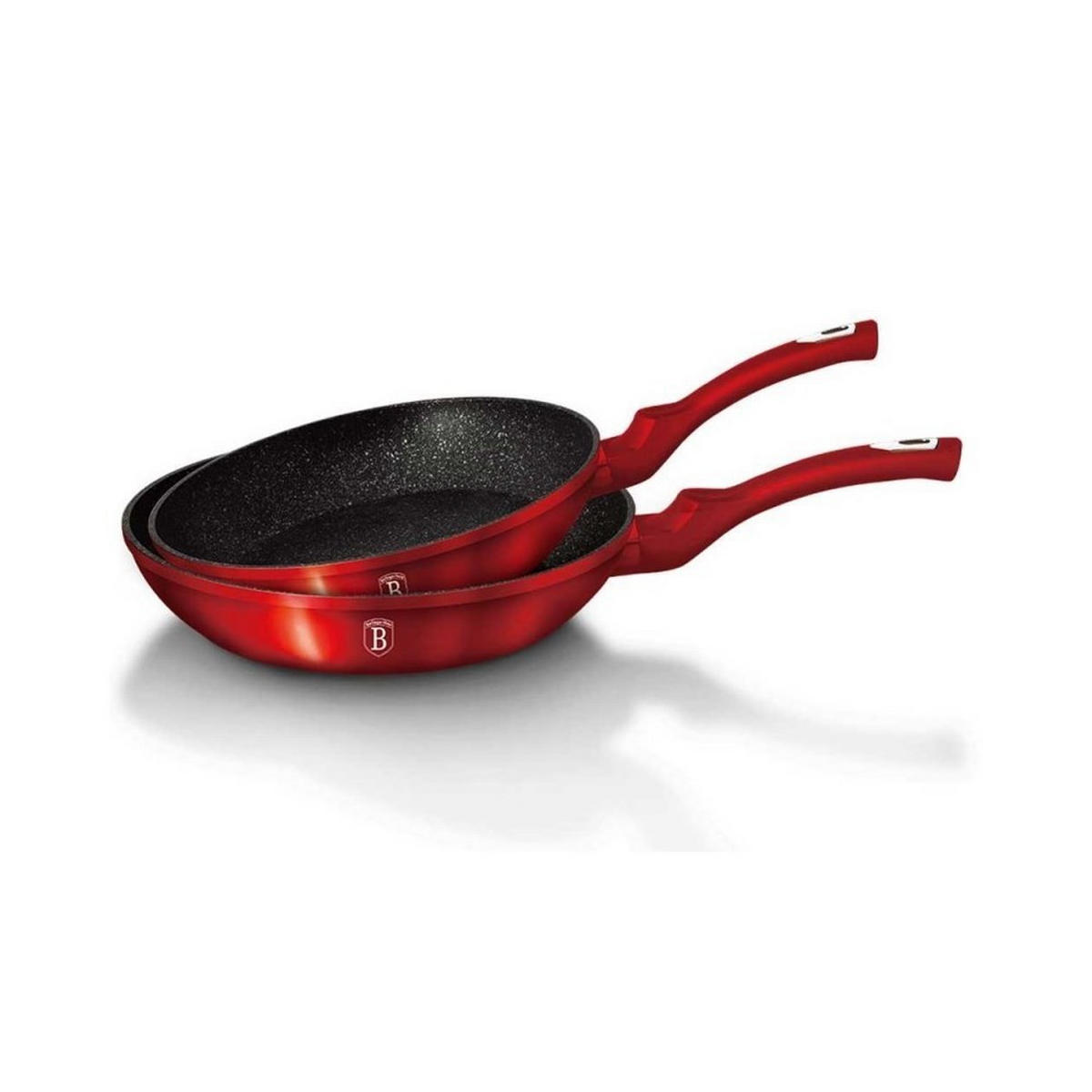 PFANNENSET Rot 26/26/4.8 cm BH1612 - Rot, Metall - Berlinger Haus