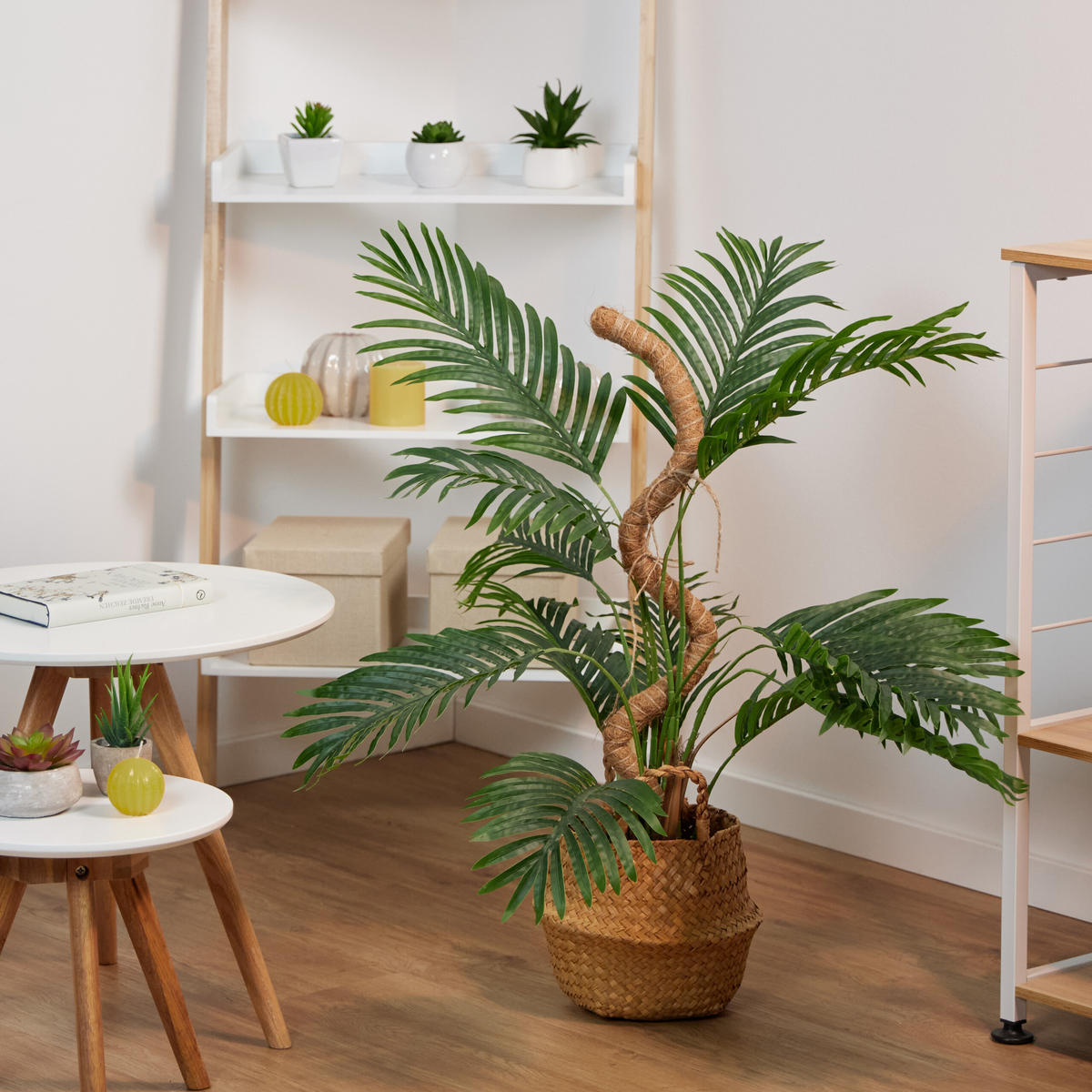 5XKOKOSSTÄBE - Hellbraun, Textil/Metall (3cm) - Relaxdays