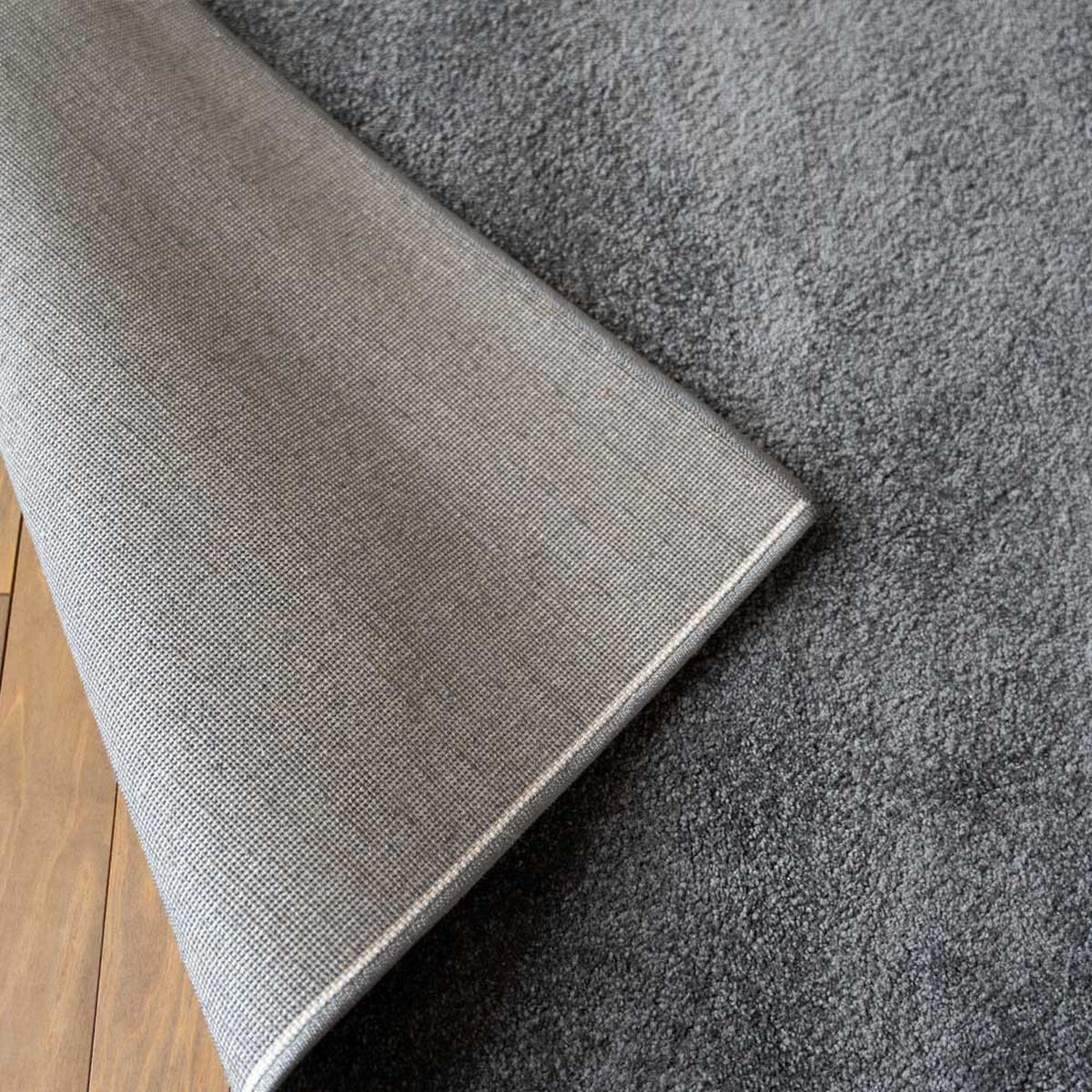 KURZFLORTEPPICH FOFI - Farbe: Grau, Größe: 110 x 60 cm - Grau, Kunststoff (60/110cm) - Home Deluxe