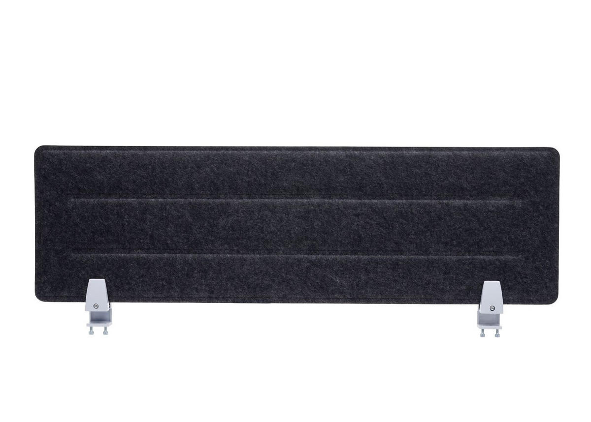 TISCHTRENNWAND Schwarz, Weiß - Schwarz/Weiß, Textil (100/30/1cm) - MCW