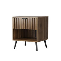 NACHTTISCH 45/53/40 cm Walnuss aus MDF mit Schublade - Walnussfarben, Holzwerkstoff (45/53/40cm) - OKMYHOME