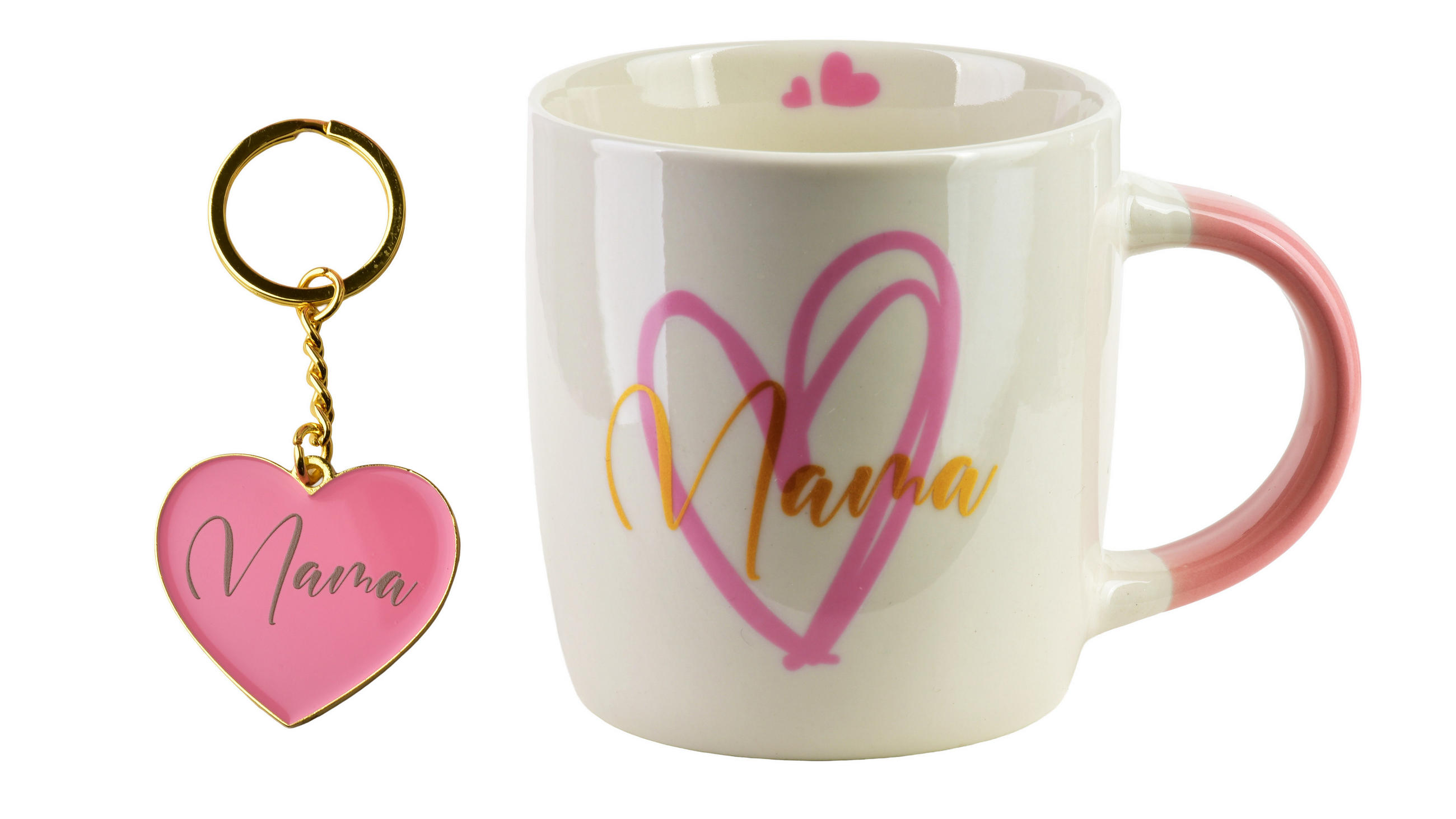 TASSE Mama 8,5/12/9cm Porzellan Rosa - Rosa, Keramik (0.35L) - Mondex