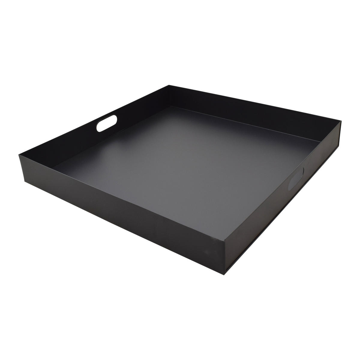 TABLETT Square Schwarz - Schwarz, Metall (60/7/60cm) - LOFT42