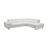 ECKSOFA Opera Echtleder Weiß - Weiß, Leder/Metall (269/218cm)