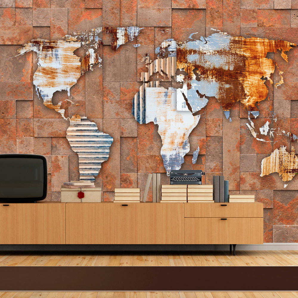 VLIESTAPETE Braun 350/245 cm - Goldfarben/Braun, Textil (350/1cm) - KUNSTLOFT