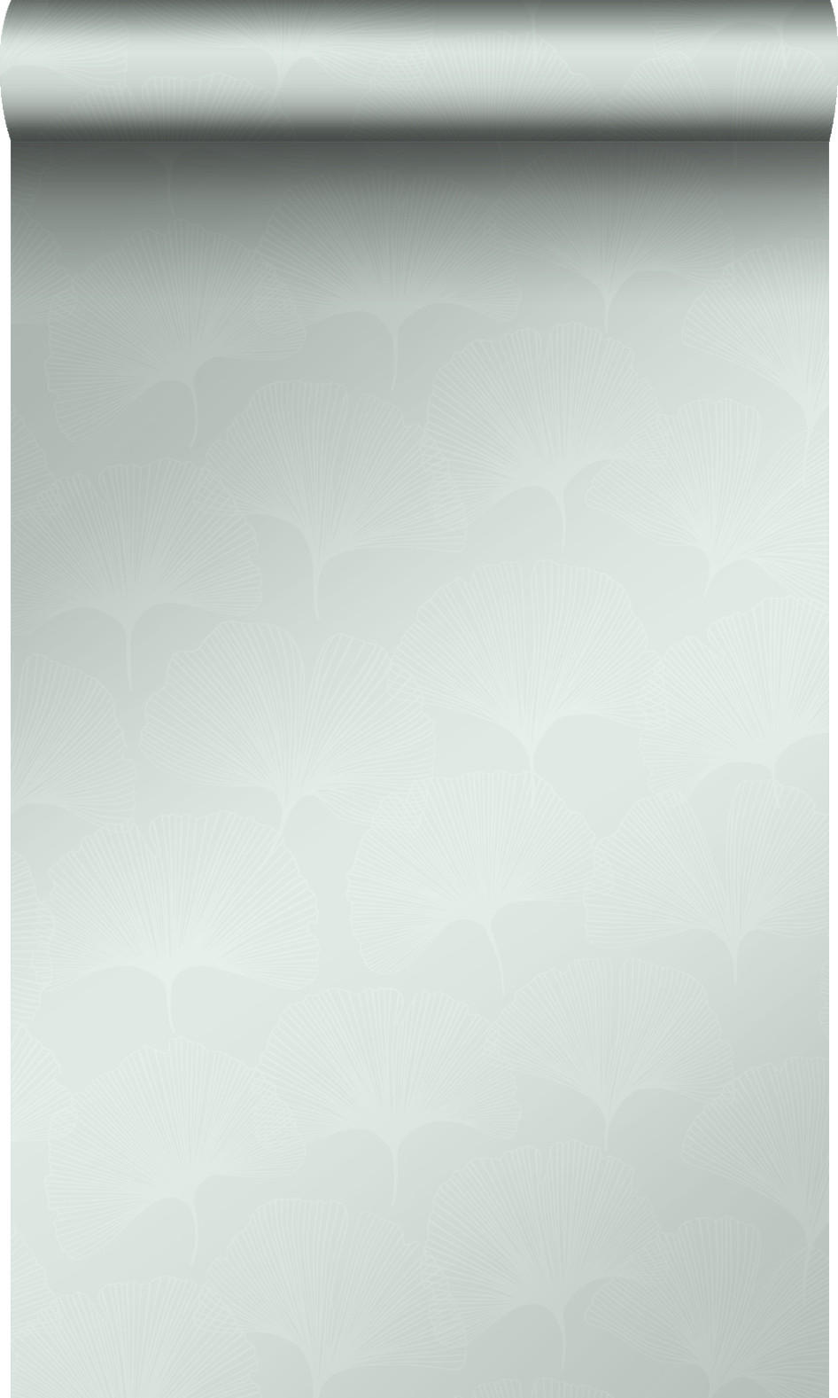 TAPETE Ginkgoblätter 53 cm x 10.05 m - Grün, Papier (53/1000cm) - Origin Wallcoverings