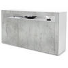 SIDEBOARD Valencia Beton Oxid Optik/ Beton Oxid Optik - Hellgrau, Holzwerkstoff (155/92/40cm) - Vladon