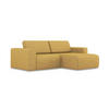 ECKSOFA Rechts Strukturstoff Stoff Gelb - Currygelb/Gelb, Kunststoff/Textil (224/167cm) - Makamii