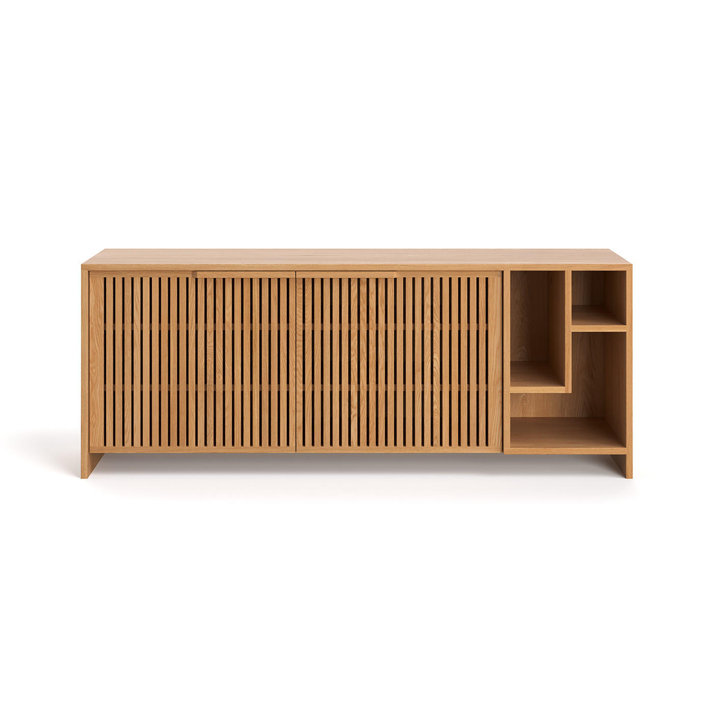 SIDEBOARD Conte aus massivem Eichenholz - Eichefarben/Naturfarben, Holz (180/70/50cm) - Danzz