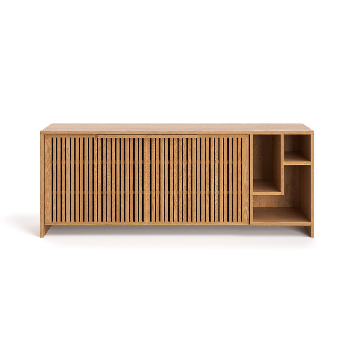 SIDEBOARD Conte aus massivem Eichenholz - Eichefarben/Naturfarben, Holz (180/70/50cm) - Danzz