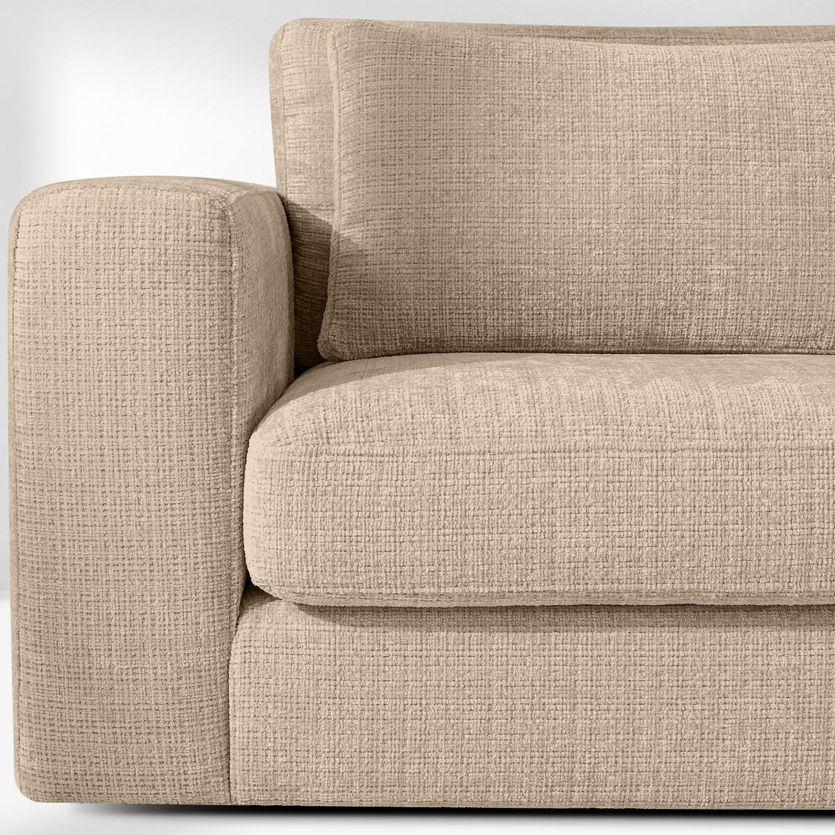 ECKSOFA XL rechts VERUS - Beige, Holz/Holzwerkstoff (377/328cm) - KONSIMO®