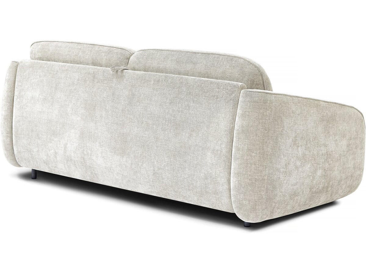 SCHLAFSOFA Laurie Beige - Beige, Textil/Metall (202/85/107cm) - Habitat Garten