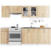 KUCHYŇSKÝ BLOK Bílá, dub Sonoma 203/240/44,5 - bílá, kompozitní dřevo (240/203/44.5cm) - RAUMHIRSCH FURNITURE
