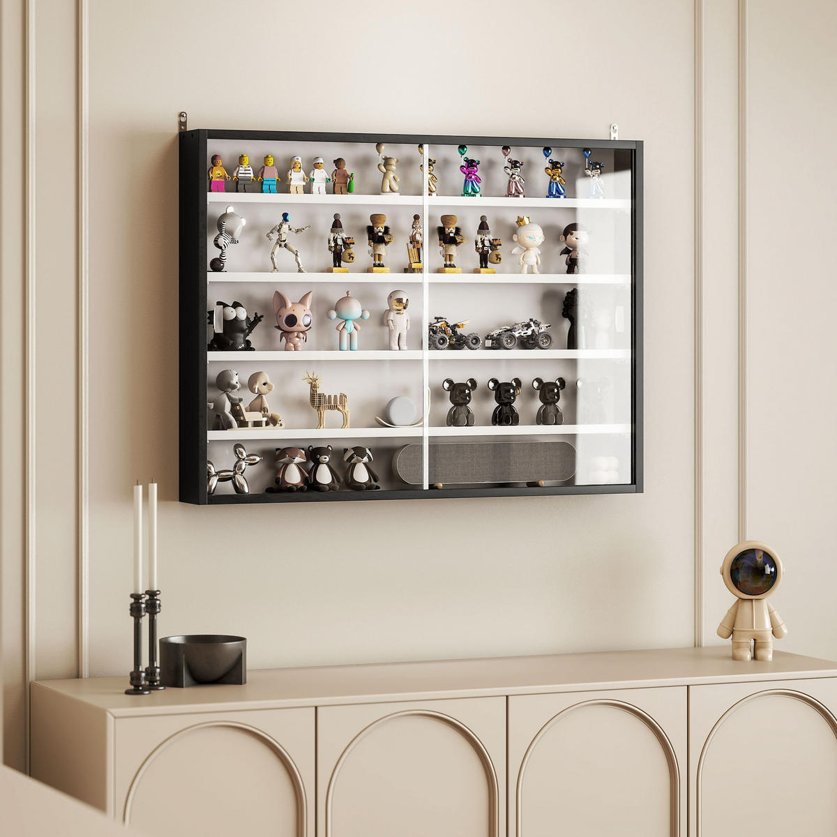 BÜCHERREGAL 80/9,5/60 cm Schwarz - Brombeere, Karton (80/60/9.5cm)