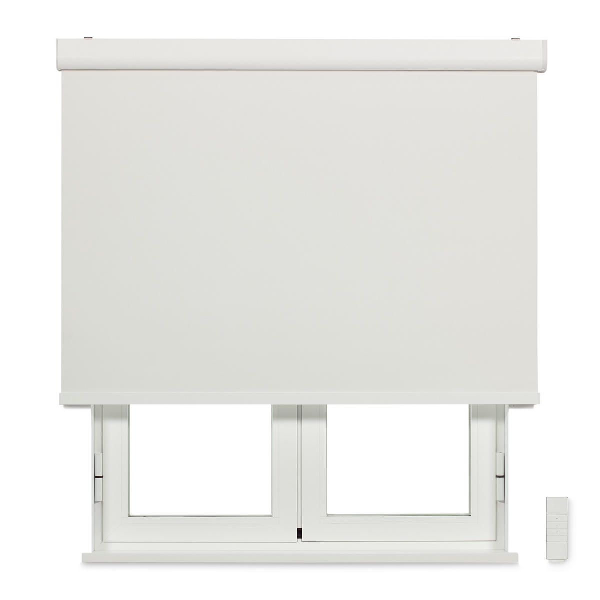 VERDUNKELUNGSROLLO motorisiert mit Kassette - Weiß, Textil (75/190/190cm) - VIEWTEX