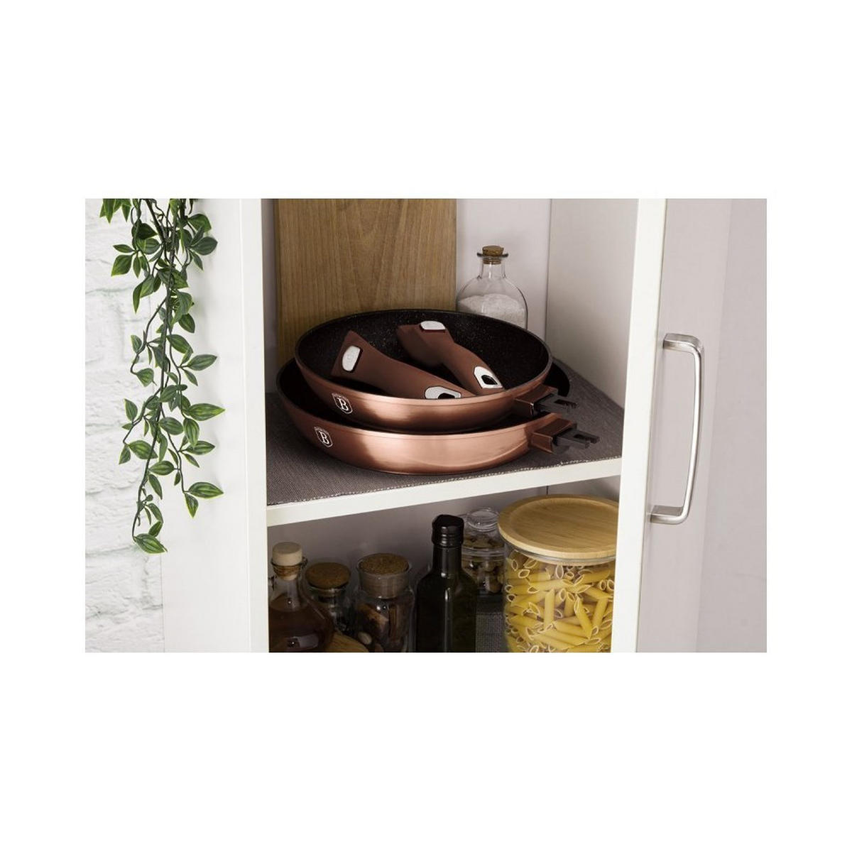PFANNENSET Gold 28/28/5.2 cm BH7054 - Goldfarben, Metall - Berlinger Haus