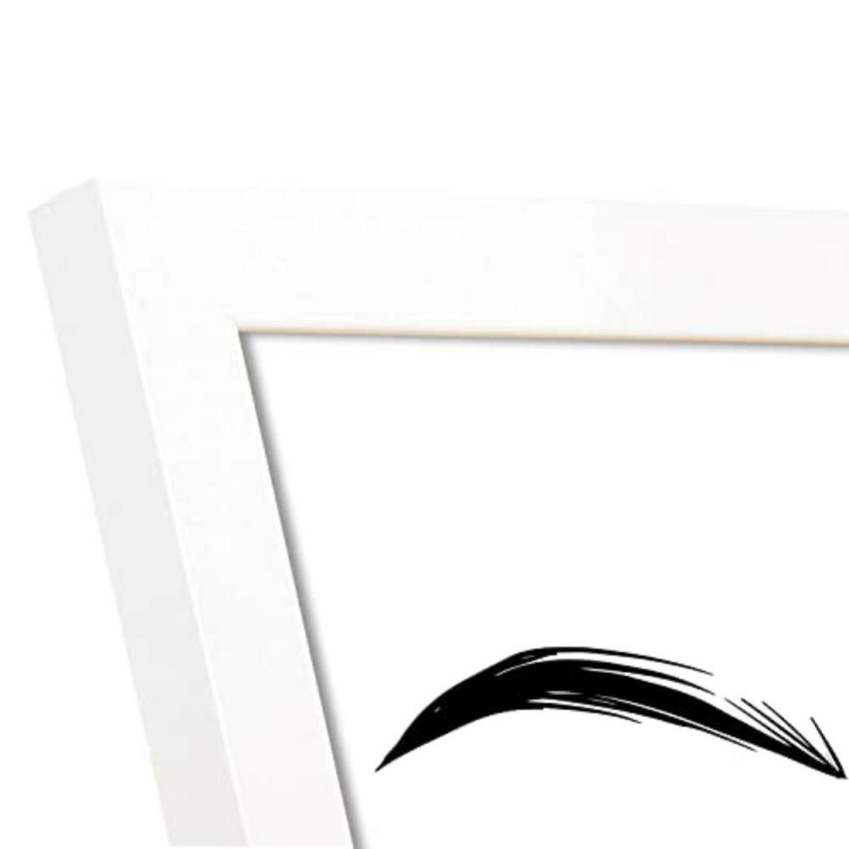 POSTER Set mit 4 Coco TypografieStil A3 Weißer Rahmen - Weiß, Papier (29.7/3cm) - Nacnic