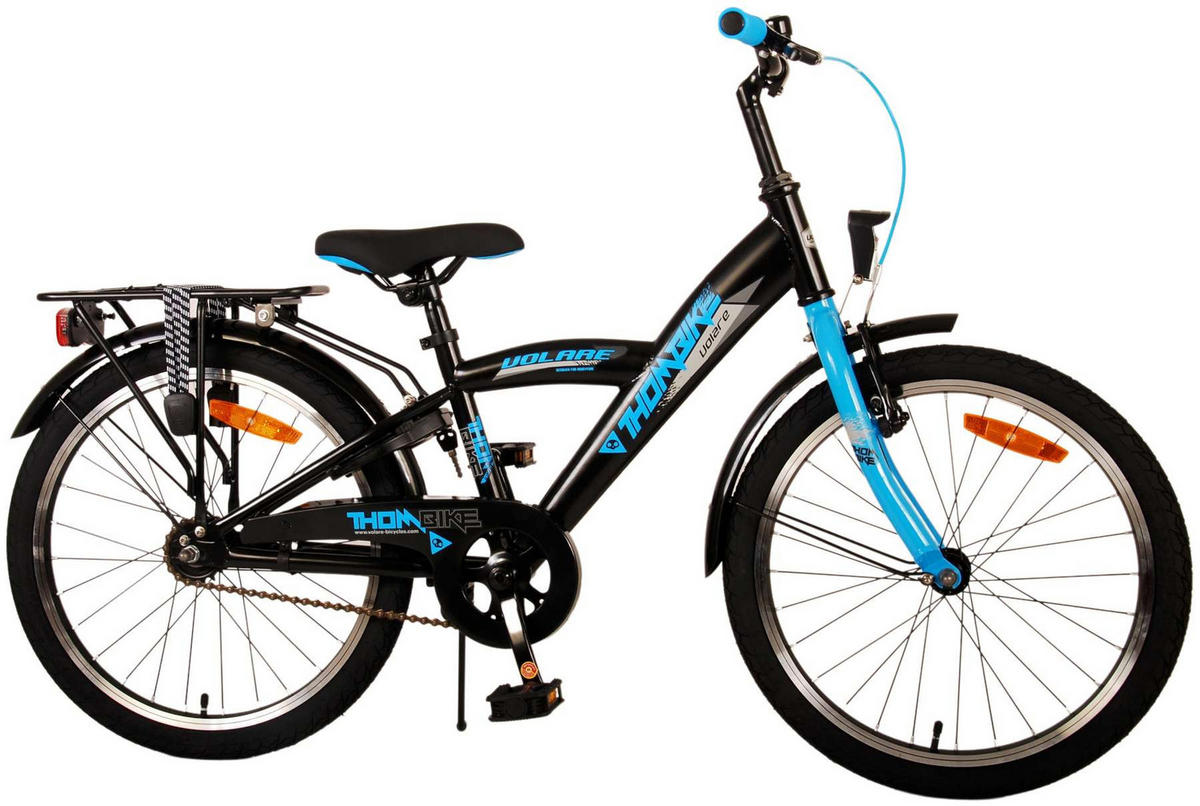 KINDERFAHRRAD Thornbike - Jungen - 20 Zoll - Rücktritt + Handbremsen - Schwarz/Blau - Blau, Metall (60cm) - TPFSports