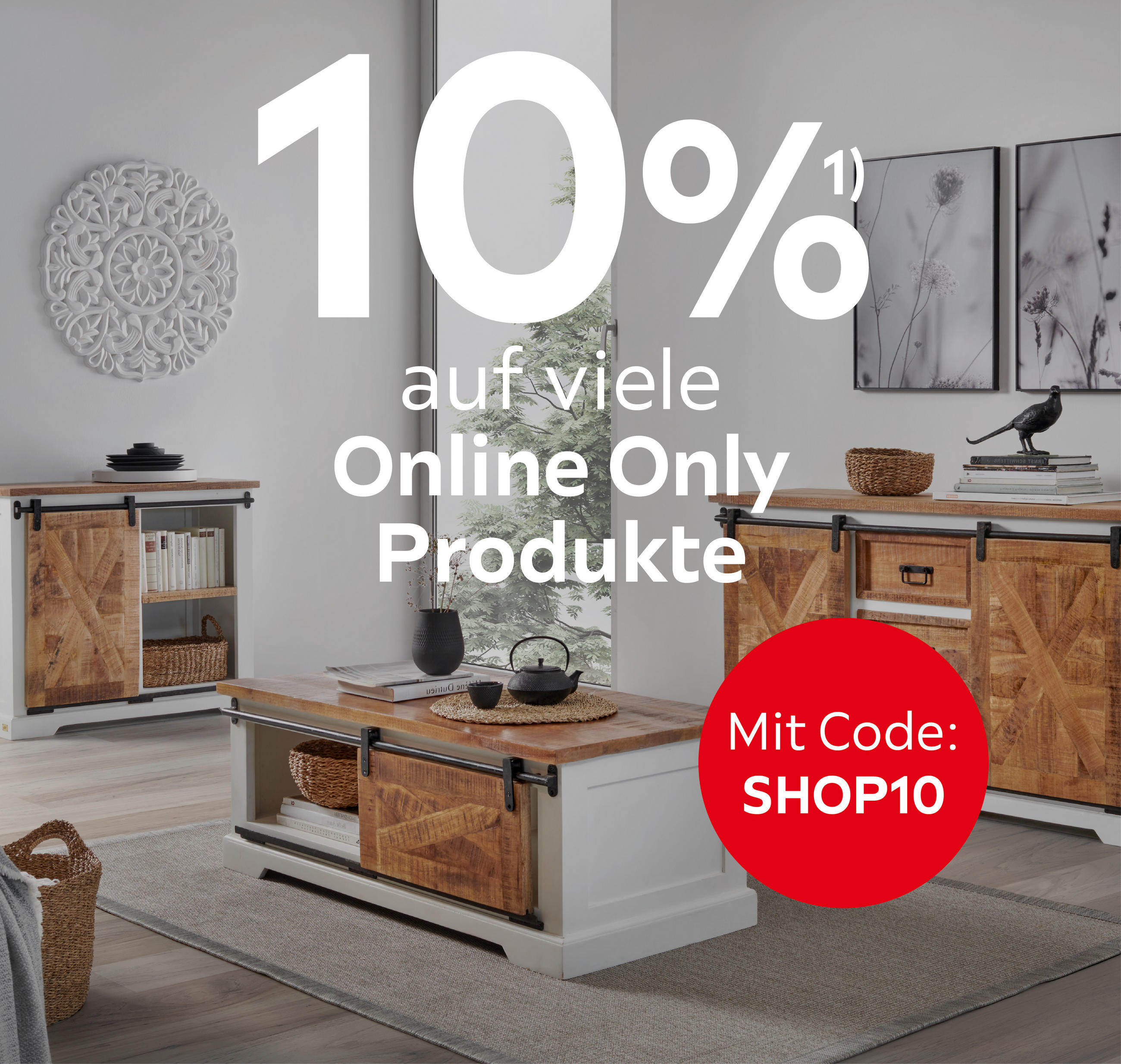 10% auf viele Online Only Produkte; Mit Code: SHOP10