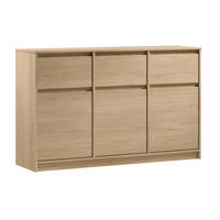 SIDEBOARD Mormanno 3T 3S Eiche Cremona – klassisches Design im Holzdekor - Eichefarben, Holzwerkstoff (138/86.6/40cm) - AX Living