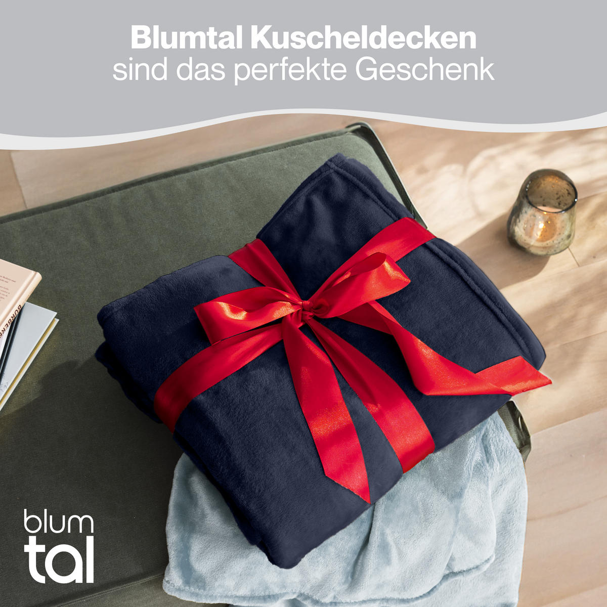 KUSCHELDECKE Anton 150/200 cm, Dunkelblau - Dunkelblau, Textil (150/200cm) - Blumtal