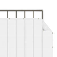 BALKON SICHTSCHUTZ Polarweiß 300/90 cm - Weiß, Kunststoff (300/90cm) - Bilderwelten