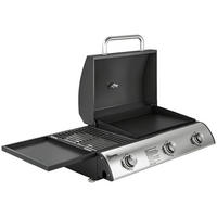 TISCHGASGRILL Metall Edelstahl Schwarz - Schwarz, Metall (47/27/77cm) - Outsunny
