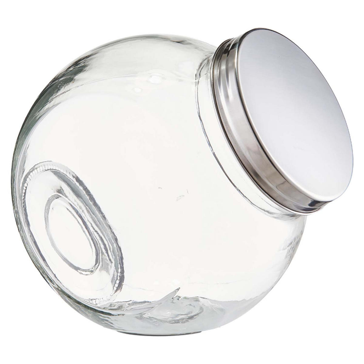 VORRATSGLAS 6 Stück Candy, Edelstahldeckel - 19 x 13,5 x 19 cm - Transparent, Glas (13.5/19/19cm) - Zeller Present