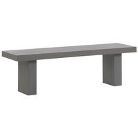 VRTNA KLUPA beton sivi 150 cm t-oblika Taranto - siva, kamen (150/45/40cm) - Beliani