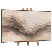 GEMÄLDE Erinnerung der Erde Schattenfugenrahmen Grau 140x100 cm - Grau, Holz (140/100cm) - YS-art gallery