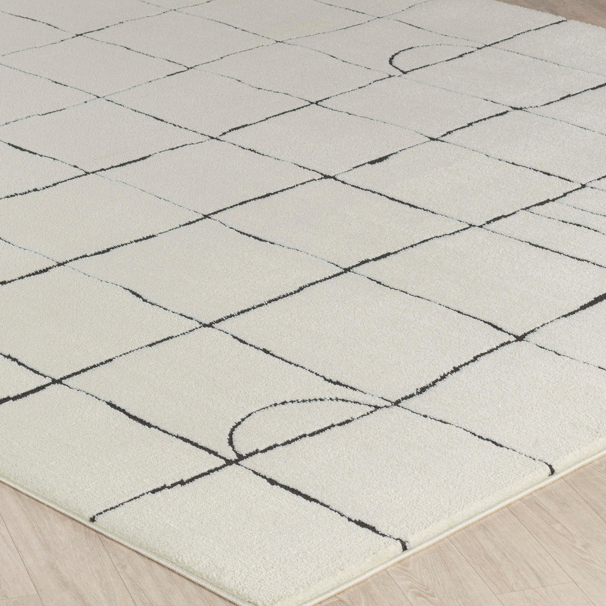 KURZFLORTEPPICH 160/213 cm Weiß - Weiß, Naturmaterialien/Textil (160/213cm) - LIVABLISS