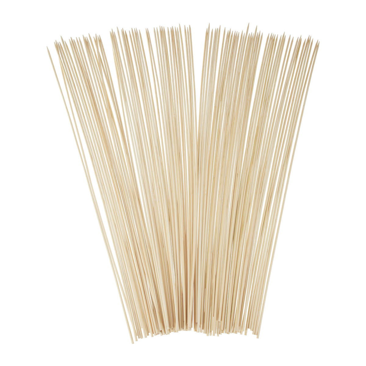 GRILLSPIESSE Natur Bambus 200er-Set 90 cm - Hellbraun, Holz (0.5cm) - Relaxdays