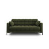 SOFA Mamaia aus strukturiertem Stoff grün 2 Sitzplätze - Grün, Textil (92/75/152cm) - Micadoni