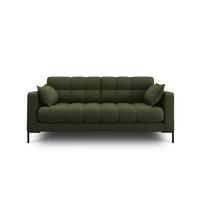 SOFA Mamaia aus strukturiertem Stoff grün 2 Sitzplätze - Grün, Textil (92/75/152cm) - Micadoni