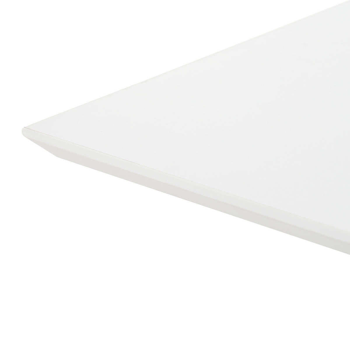 KONFERENČNÍ stolek 100/50/46 cm bílý z dřevotřísky s LED osvětlením a lesklou deskou - bílá, kompozitní dřevo (100/50/46cm) - OKWISH