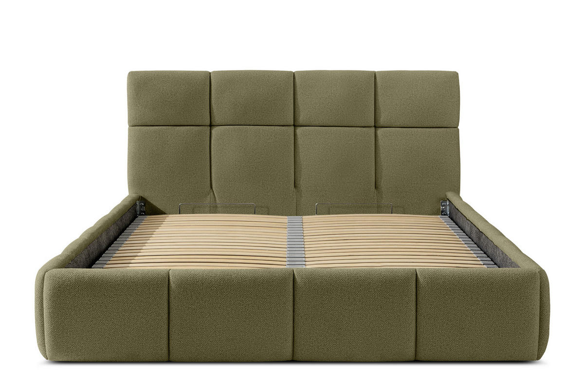 POLSTERBETT ALTOS, grün - Grün, Holz/Holzwerkstoff (140/200cm) - KONSIMO®