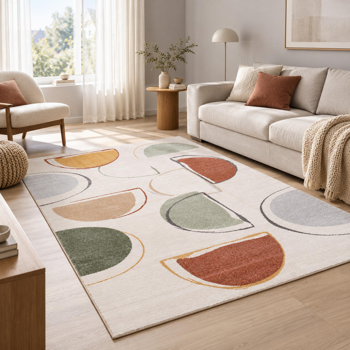 DESIGNER TEPPICH FARO BUNT MODERN - Multicolor, Textil (160/230cm) - Pergamon