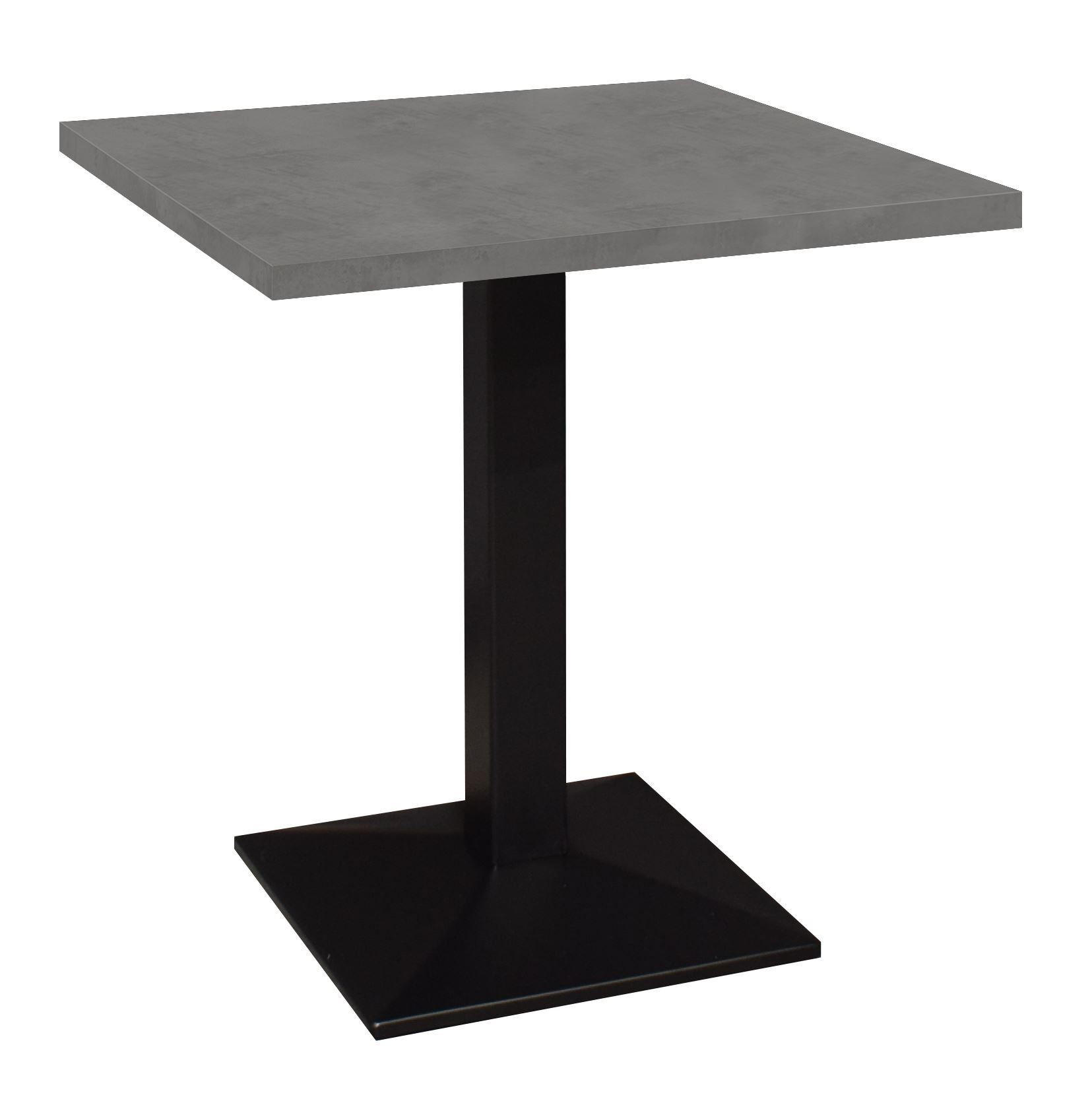 BISTROTISCH Ekzuperiia 70x70x75 schwarz matt/graphit - Dunkelgrau, Metall (70/75/70cm) - 58aufmkessel