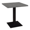 BISTROTISCH Ekzuperiia 70x70x75 schwarz matt/graphit - Dunkelgrau, Metall (70/75/70cm) - 58aufmkessel