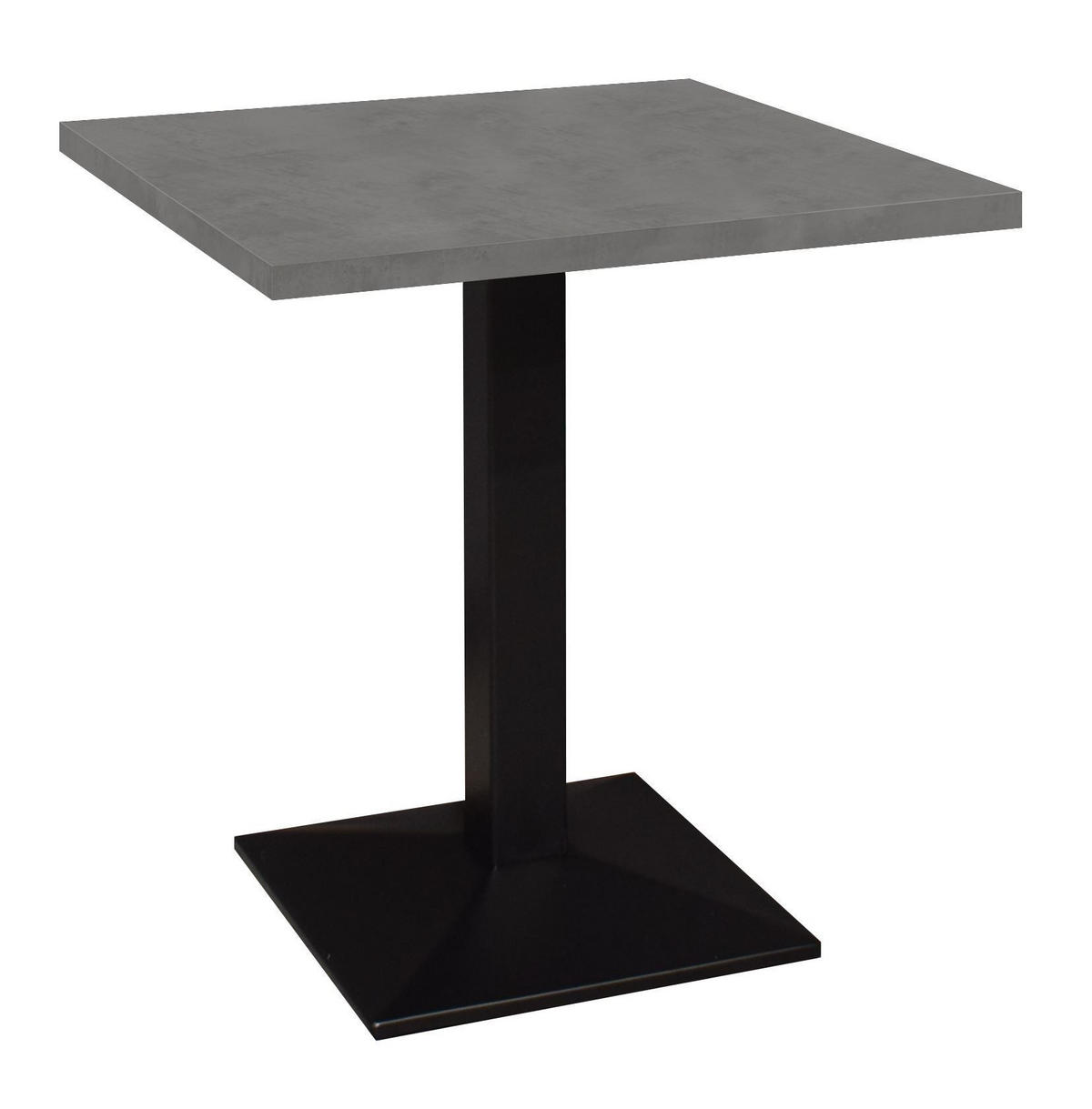 BISTROTISCH Ekzuperiia 70x70x75 schwarz matt/graphit - Dunkelgrau, Metall (70/75/70cm) - 58aufmkessel