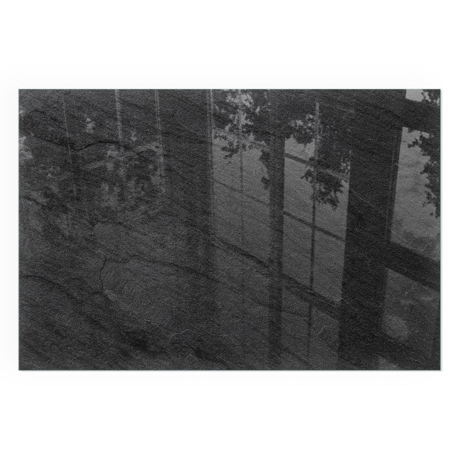 GLASPLATTE für Kamin 60x40 cm - Schwarz, Glas (60/40/0.4cm) - TULUP