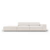 SOFA Jodie aus strukturiertem Stoff leichtes beige 3 Sitzplätze - Beige, Textil (102/70/262cm) - Micadoni
