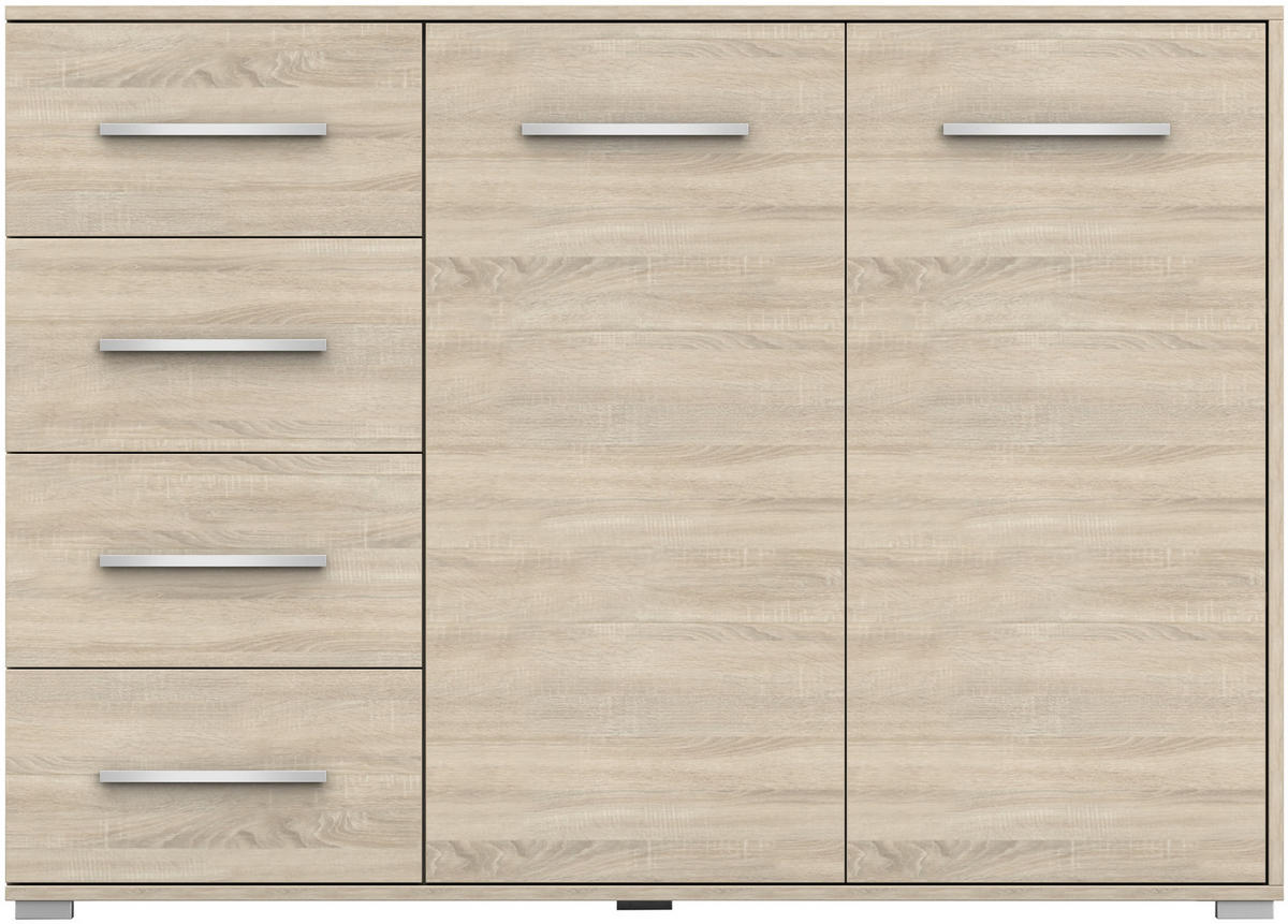KOMMODE - Highboard IRYS 01 2D4S Sonoma - Sonoma Eiche, Holzwerkstoff (135/95/45cm) - Möblo