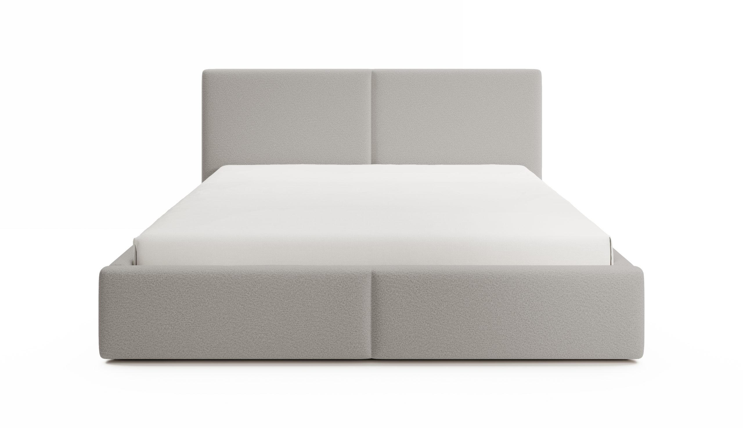 POLSTERBETT Toreira Slim 140x200 cm Hellgrau - Hellgrau, Holz/Textil (140/200cm) - Fedve