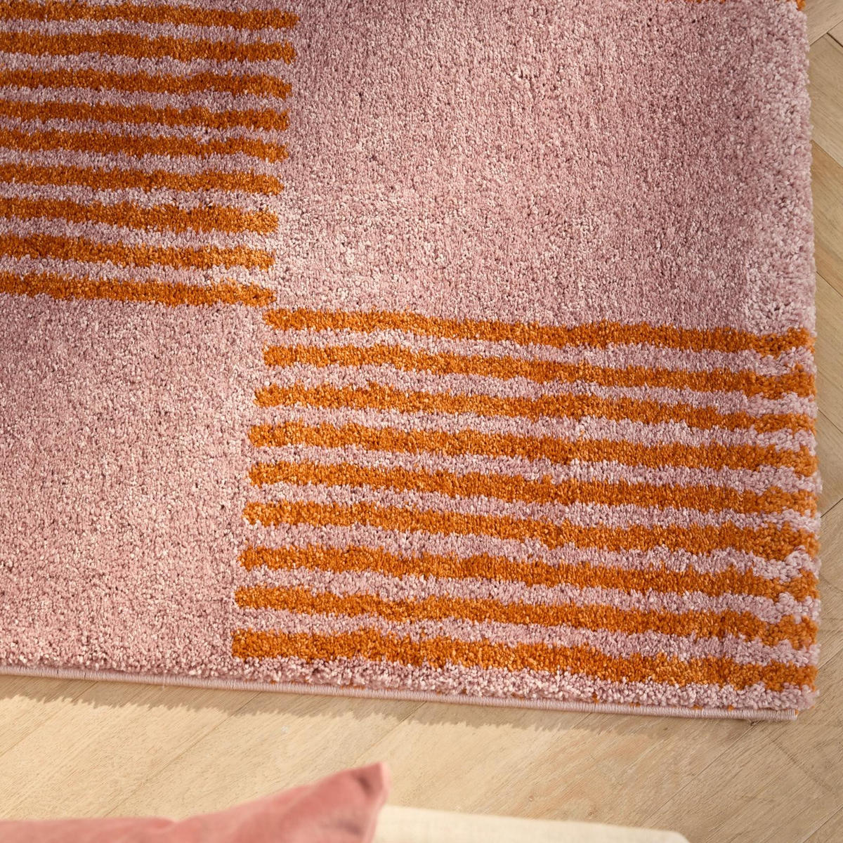 TEPPICH vintage mit blumenmuster orange Groovy 200x280 cm - Orange, Textil (200/280cm) - Nazar Rugs