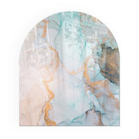 GLASPLATTE für Kamin 80x70 cm - Türkis, Glas (80/70/0.4cm) - TULUP