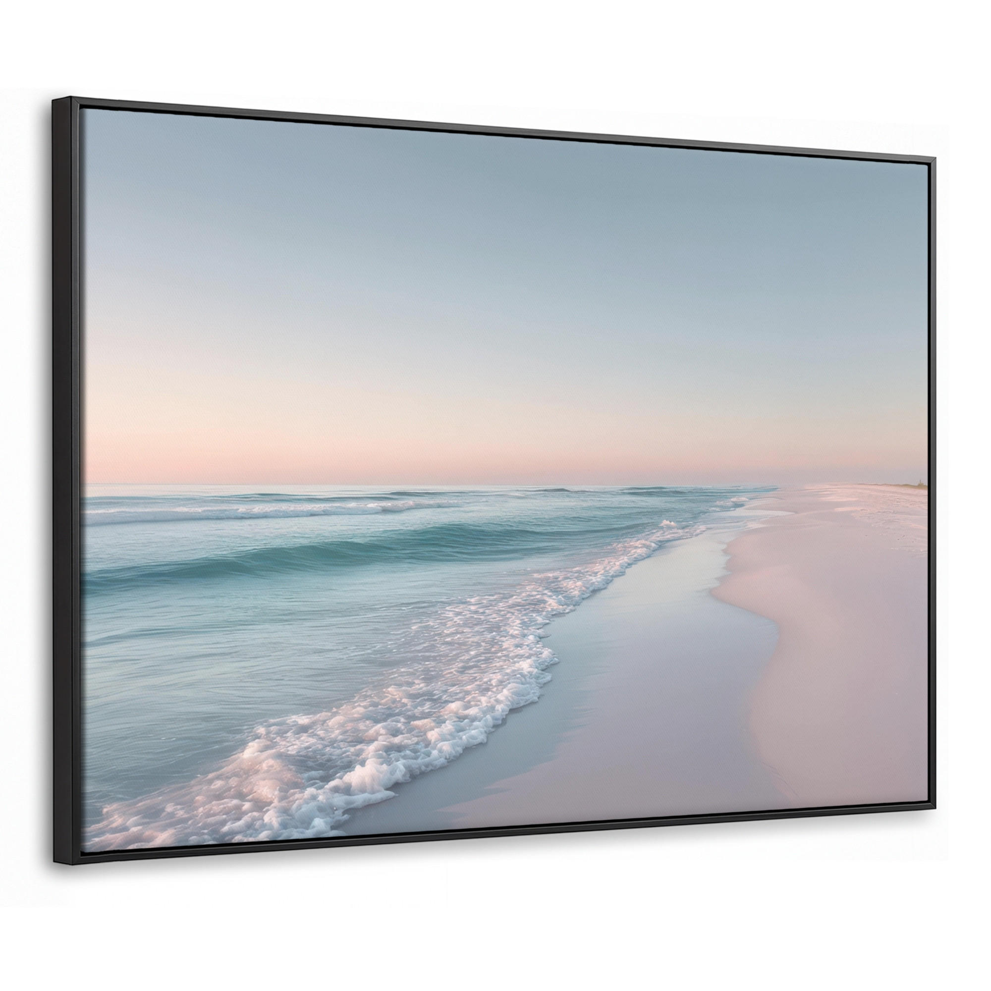MuchoWow Leinwand Pastellblau 100x70 cm