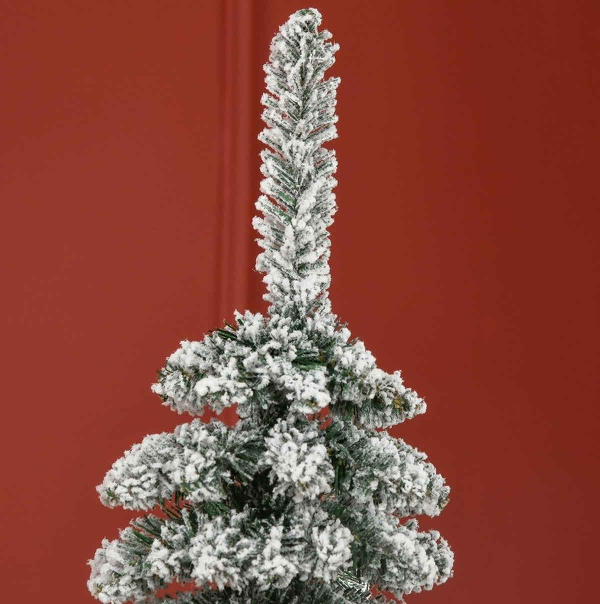 WEIHNACHTSBÄUME 46/46/180 cm grün aus Kunststoff mit Schneeeffekt - Grün, Kunststoff (180cm) - OKWISH