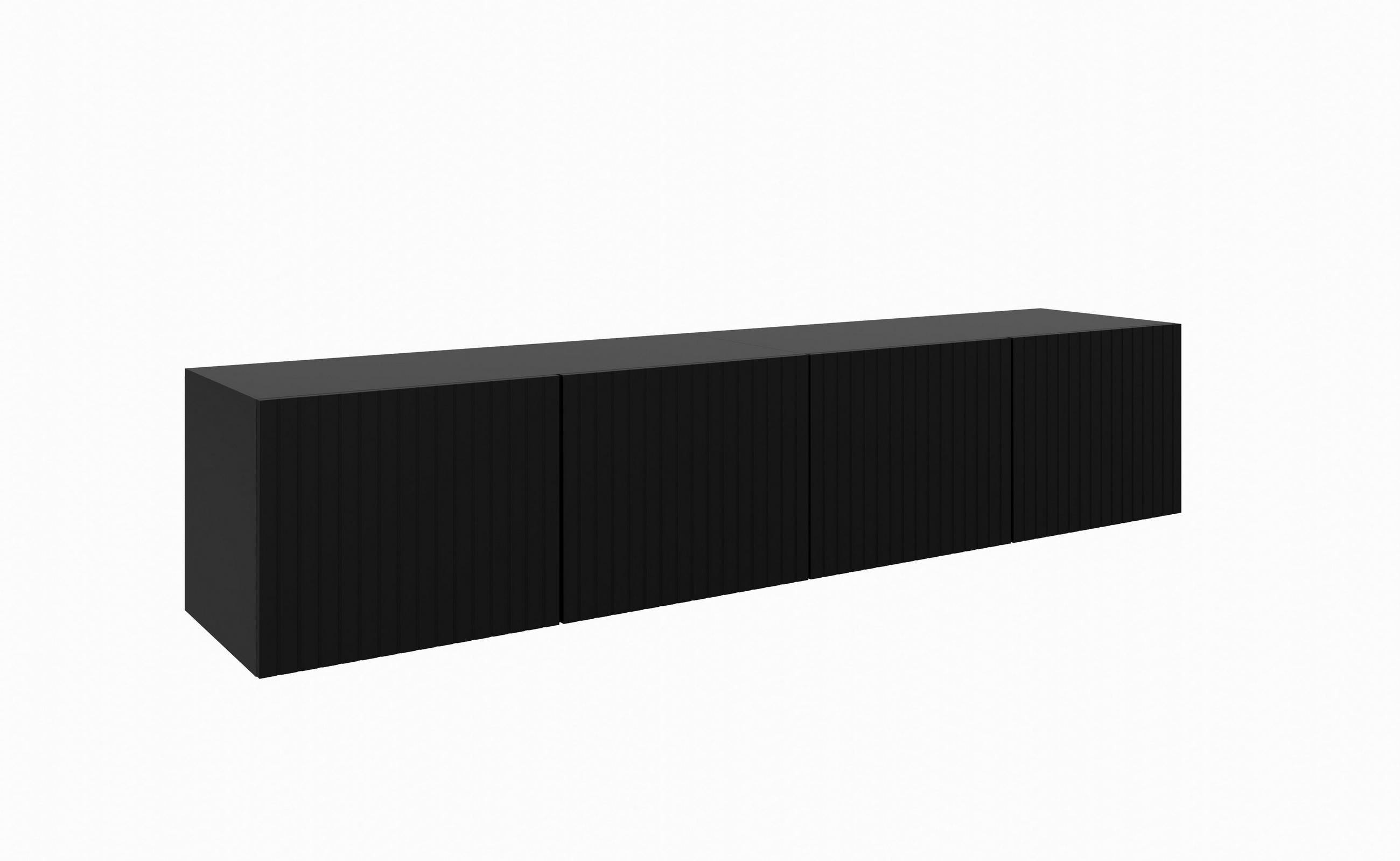 TV-SCHRANK MIO - Schwarz, Holzwerkstoff (200/41/40cm) - Meblini